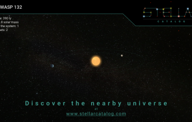 Imagen del sistema planetario WASP-132