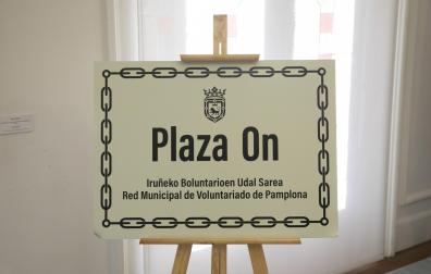 'Plaza On', nuevo nombre e imagen de marca del programa de voluntariado del Ayuntamiento de Pamplona