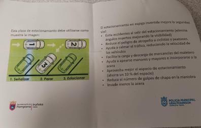 Así es el papel informativo que distribuye Policía Municipal