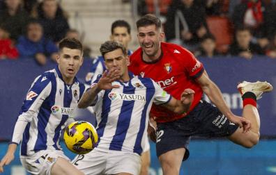 Jesús Areso, en el partido contra la Real Sociedad