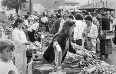 Foto del tradicional rastro que se celebraba en el barrio