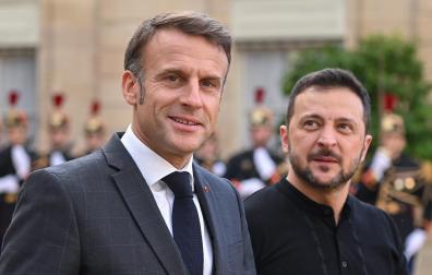 Reunión de Macron y Zelenski en París en octubre de 2024