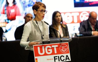 Intervención de María Chiviteen la apertura del XIII Congreso Regional de la Federación de Industria, Construcción y Agro (FICA) de UGT Navarra