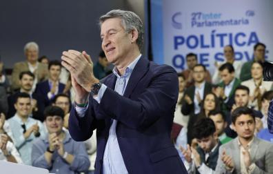 Alberto Núñez Feijóo, en la clausura de la XXVII Unión Interparlamentaria que el PP