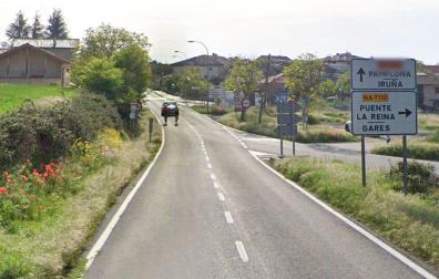 El accidente se produjo en el cruce entre la NA-700 y la NA-7110 /