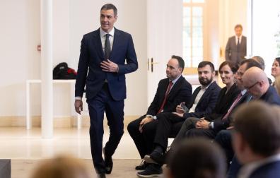 Sánchez comparece en Moncloa para responder a los aranceles de Trump