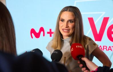 Verdeliss, la navarra Estefanía Unzu Ripoll, durante el estreno a los medios del documental