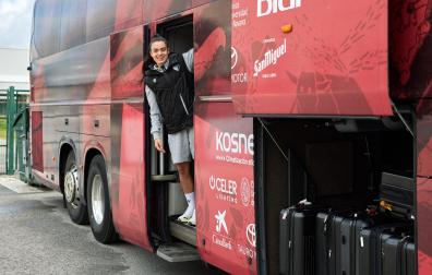 Ainhoa Guallar, en el autobús rumbo a Madrid