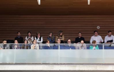 Tribuna de invitados en el Parlamento de Navarra, este jueves