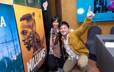 Amaia Remírez y Raúl de la Fuente, fotografiados en Tudela el pasado mes de noviembre