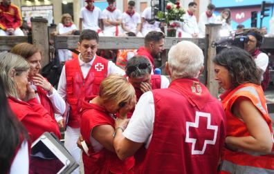 Recuerdo a José Aldaba de sus compañeros de Cruz Roja antes del primer encierro