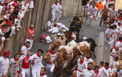 Primer encierro de San Fermín 2025.