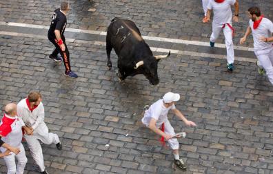 Primer encierro de San Fermín 2025.