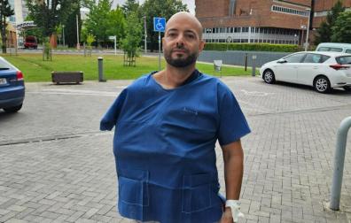 Mario Javier Quiroga, herido en el primer encierro de San Fermín 2025