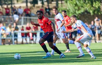 Amistoso Osasuna-Huesca en Lerín.