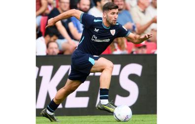 Jesús Areso, en su debut con el Athletic