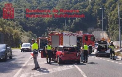 Lugar del accidente, ocurrido este lunes por la mañana