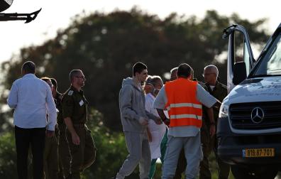 Un de los rehenes israelíes liberados