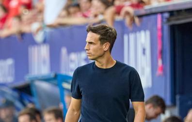 Iñigo Pérez, en su última visita a El Sadar con el Rayo esta temporada