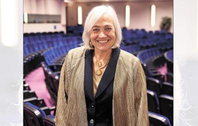 María Sagaseta de Ilúrdoz, durante el acto