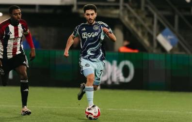 Raúl Moro, en un partido con el Ajax de esta temporada