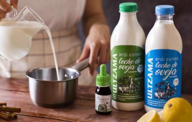 La leche de oveja es la base de  todos los productos de Postres Ultzama