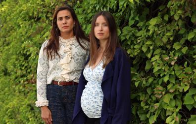 Emma Robelo Porta e Icíar Antoñanzas Soteras, afectadas de la VPO de Maristas