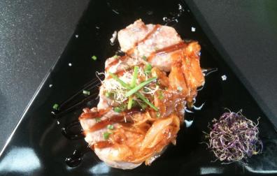 Solomillo de cerdo con salsa agridulce