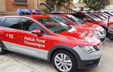 La Policía Foral cuenta con 27 nuevos vehículos
