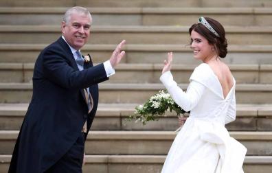 La princesa Eugenia se ha casado este viernes, 12 de octubre, con Jack Brooksbank, en la capilla de San Jorge en Windsor (Reino Unido)