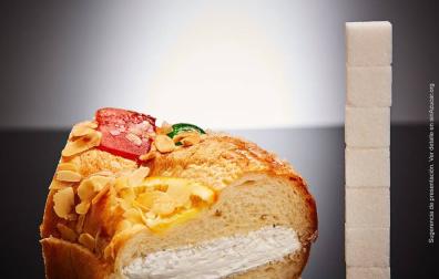 Reacciones al tuit "Un trozo de Roscón de Reyes equivale a 7 terrones de azúcar"