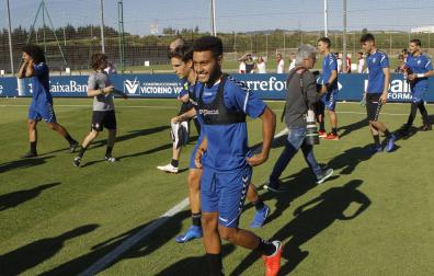 Antonio Otegui, el pasado 11 de julio en el inicio de la pretemporada en Tajonar.