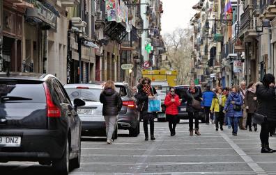 El Casco Antiguo de Pamplona podría ser una zona de bajas emisiones.