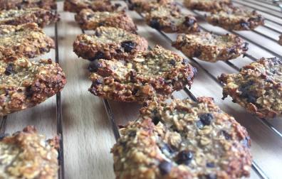 Imagen de las galletas de avena y plátano