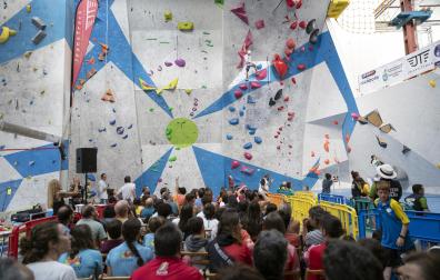 Finales del Campeonato de España de Escalada en el Rocópolis de Berrioplano