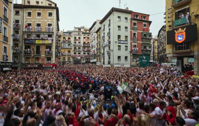 Imagen del Chupinazo de inicio de los Sanfermines de 2022.