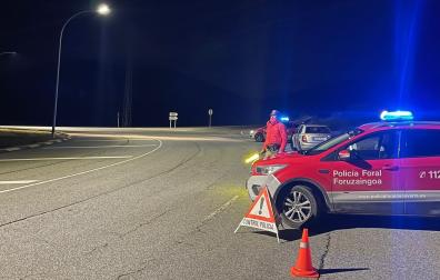 Control policial en Lumbier