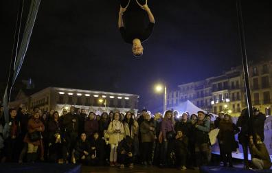 Fotos de la manifestación del 8M en Pamplona. /