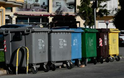 Contenedores de basura donde fue tirada la bebé