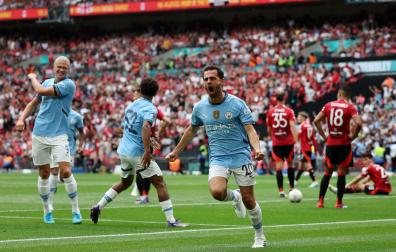 Bernardo Silva anotó el empate para el Manchester City