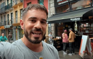 El Youtuber Pablo Cabezali, en Pamplona