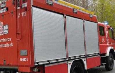 Un camión de bomberos