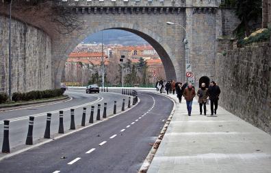 La persecución se inició en la zona del Portal Nuevo