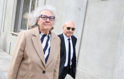 La empresaria Carmen Pano, a su salida de declarar en el Tribunal Supremo este 25 de febrero