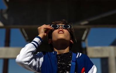 Foto del eclipse solar del 29 de marzo de 2025./