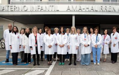 Representantes del equipo del Hospital Universitario de Navarra que participa en la estrategia IHAN