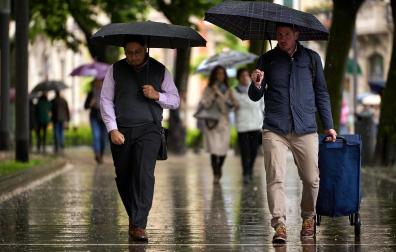 Fotos de la tormenta de este sábado en Pamplona