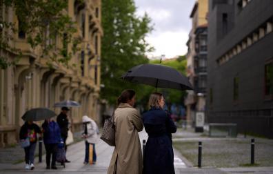 Fotos de la tormenta de este sábado en Pamplona