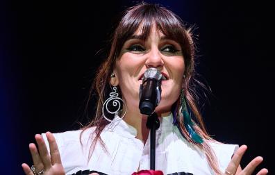 Rozalén, en el concierto que ofreció en octubre del año pasado en el Navarra Arena