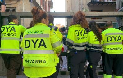DYA Navarra en el encierro del 9 d julio de 2025